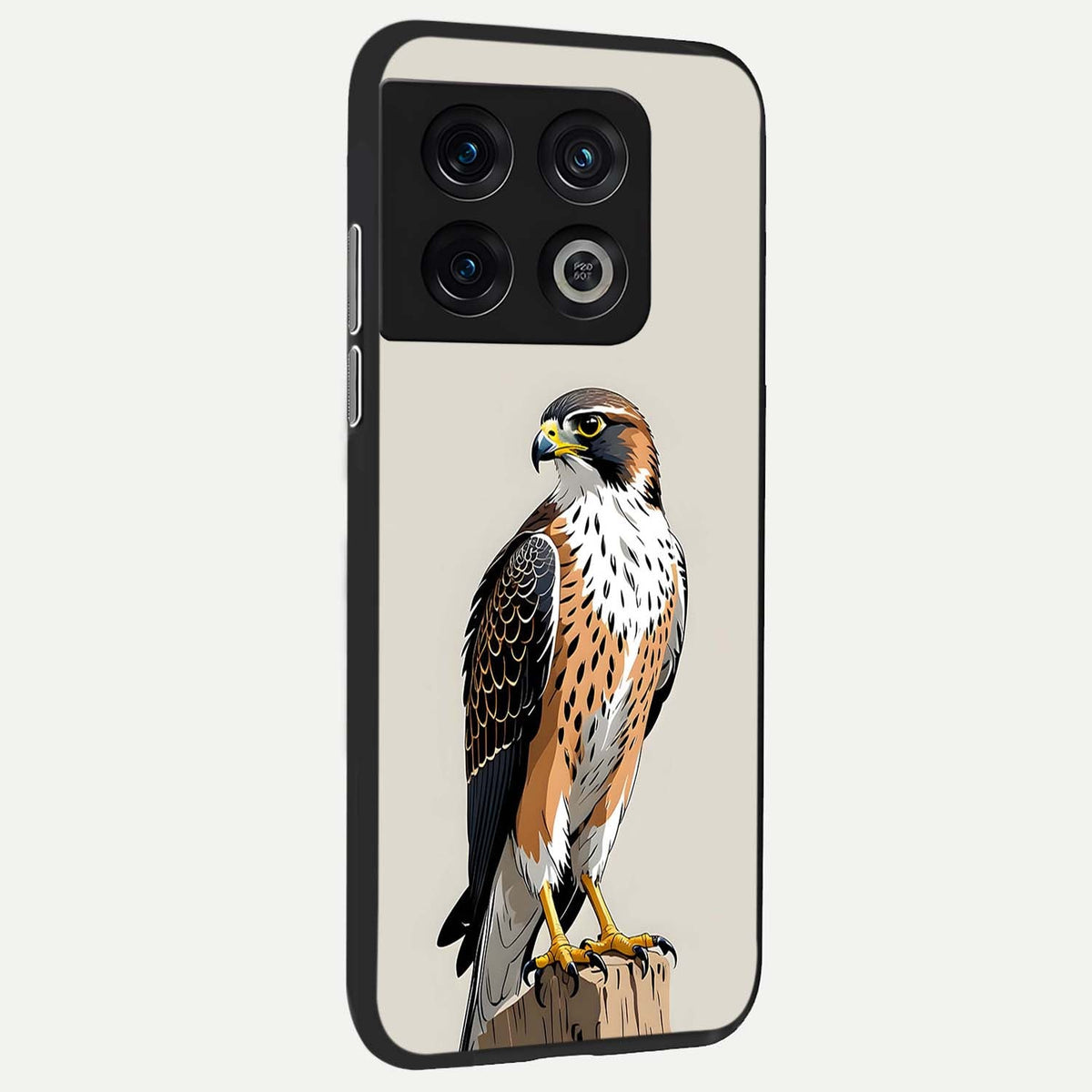  Clever Eagle back cover For OnePlus 10 Pro slim fit glass case with vibrant aesthetic design