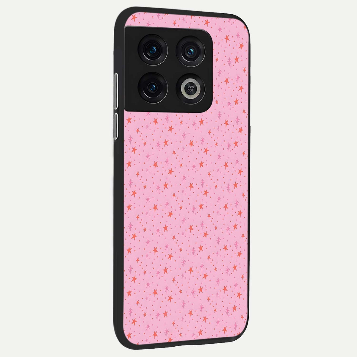  Cosmic Pink Sparkle back cover For OnePlus 10 Pro slim fit glass case with vibrant aesthetic design