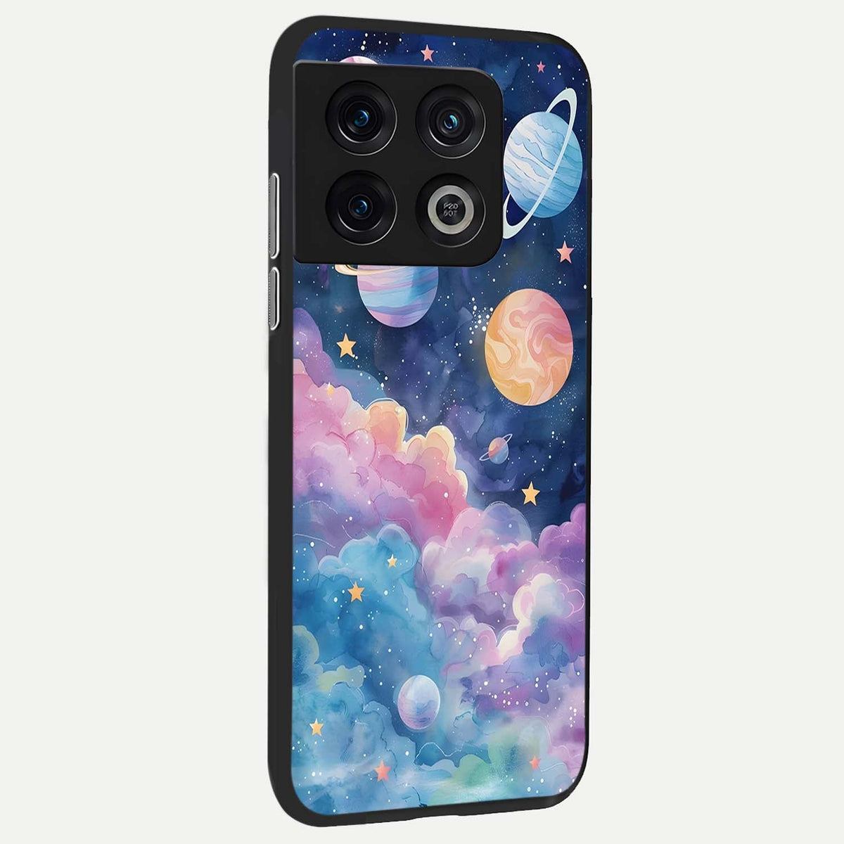  Cosmic Planet Dreams back cover For OnePlus 10 Pro slim fit glass case with vibrant aesthetic design