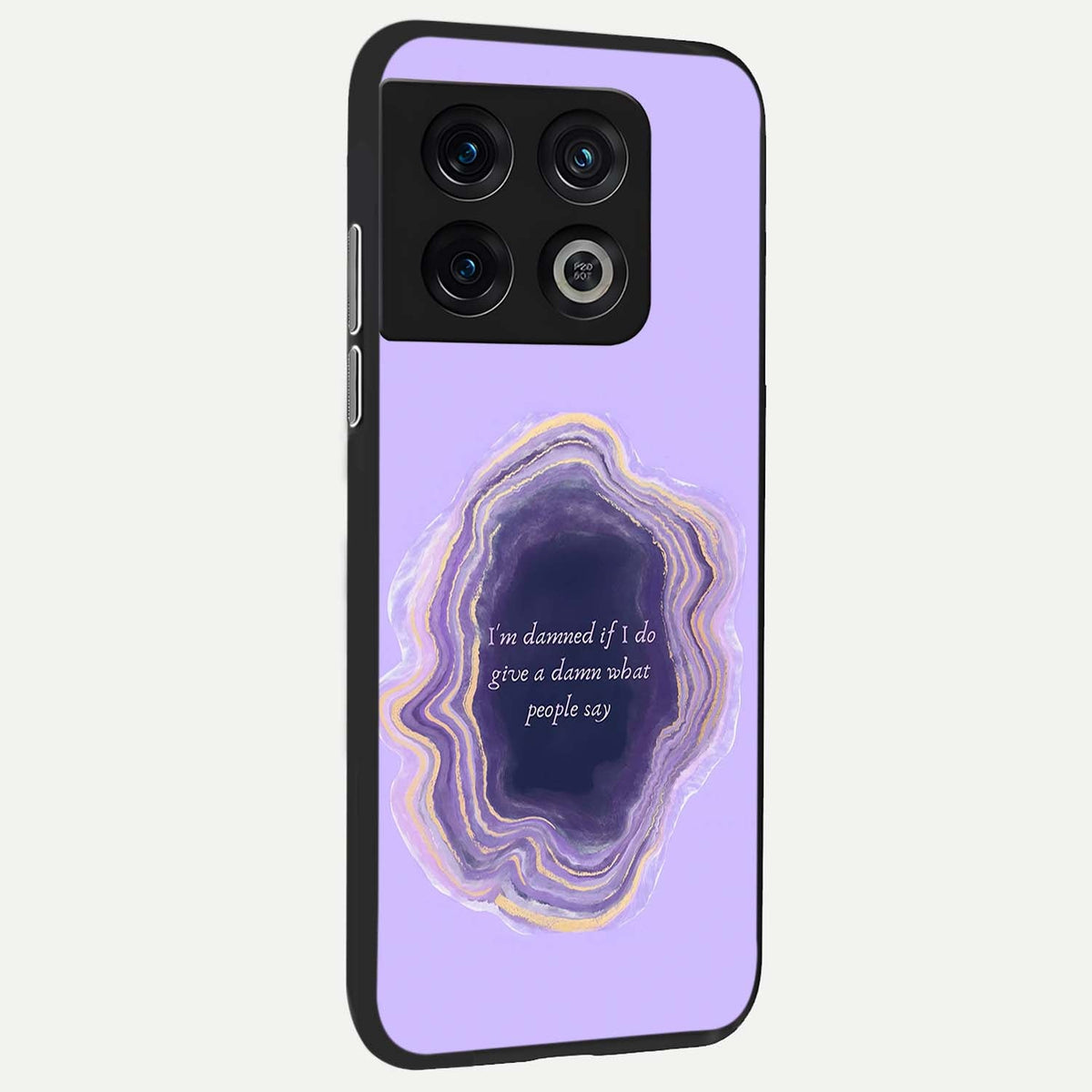  Damned People Quote back cover For OnePlus 10 Pro slim fit glass case with vibrant aesthetic design