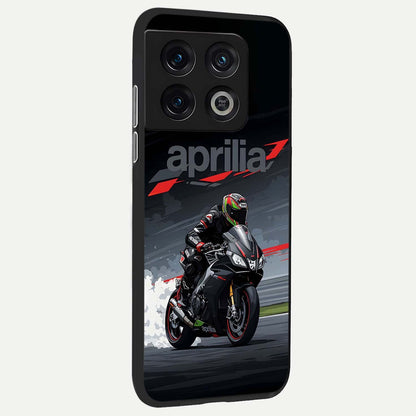  Dark Aprilla back cover For OnePlus 10 Pro slim fit glass case with vibrant aesthetic design