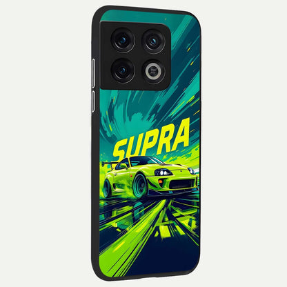  Electric Supra Thunder back cover For OnePlus 10 Pro slim fit glass case with vibrant aesthetic design