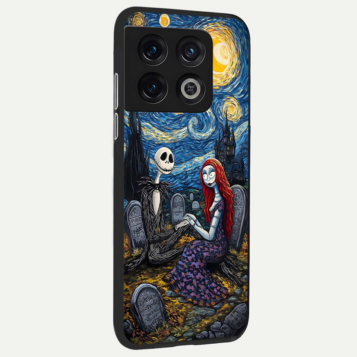  Eternal Night Love back cover For OnePlus 10 Pro slim fit glass case with vibrant aesthetic design