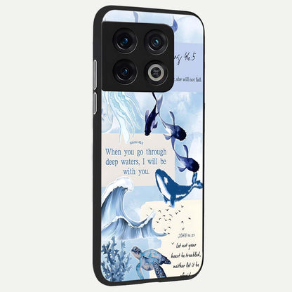  Faithful Ocean Promise back cover For OnePlus 10 Pro slim fit glass case with vibrant aesthetic design