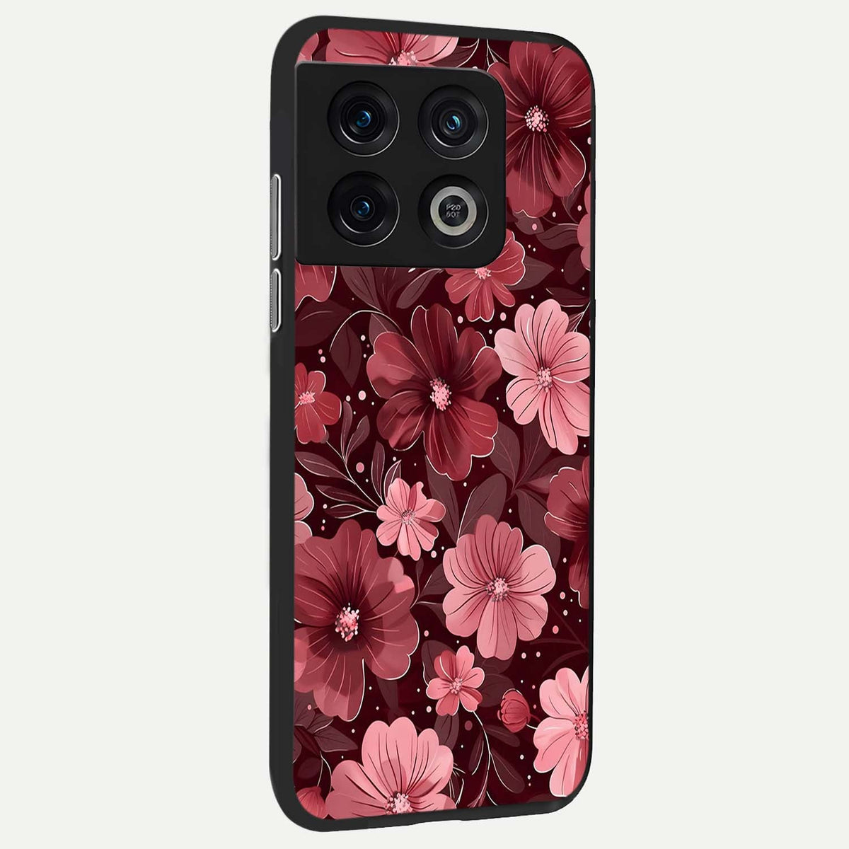  Flower Blush Bloom back cover For OnePlus 10 Pro slim fit glass case with vibrant aesthetic design