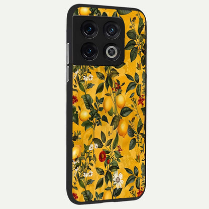  Golden Lemon Field back cover For OnePlus 10 Pro slim fit glass case with vibrant aesthetic design