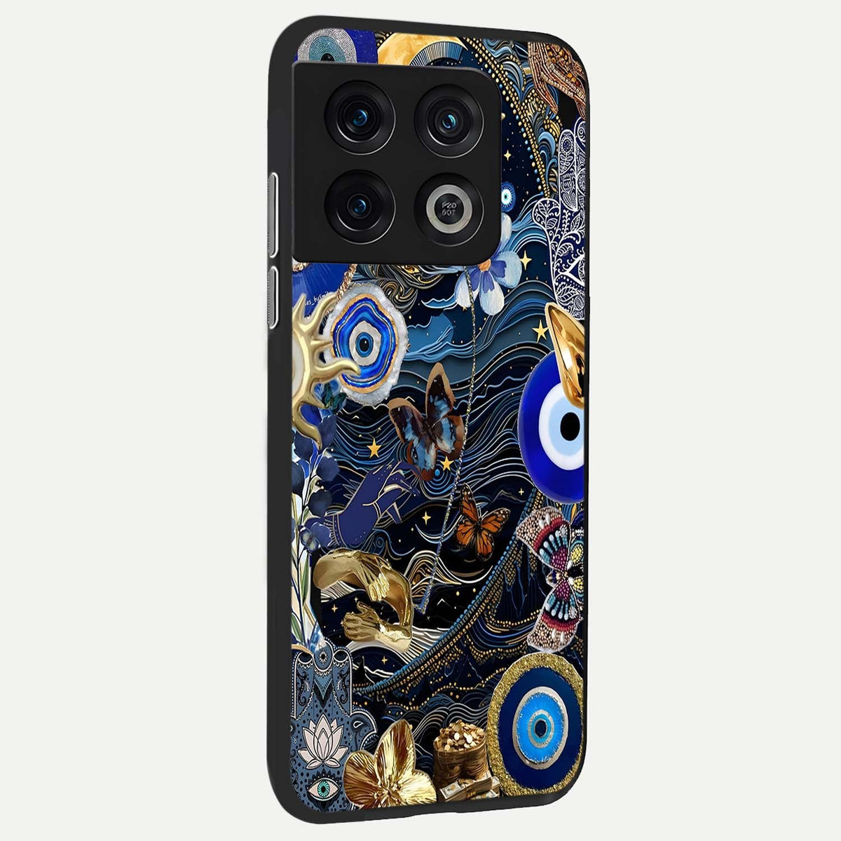  Golden Moon Magic back cover For OnePlus 10 Pro slim fit glass case with vibrant aesthetic design