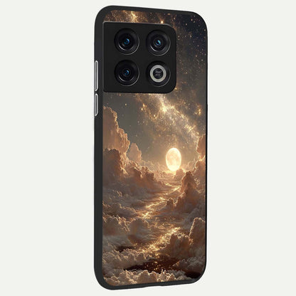  Golden Sky Dream back cover For OnePlus 10 Pro slim fit glass case with vibrant aesthetic design