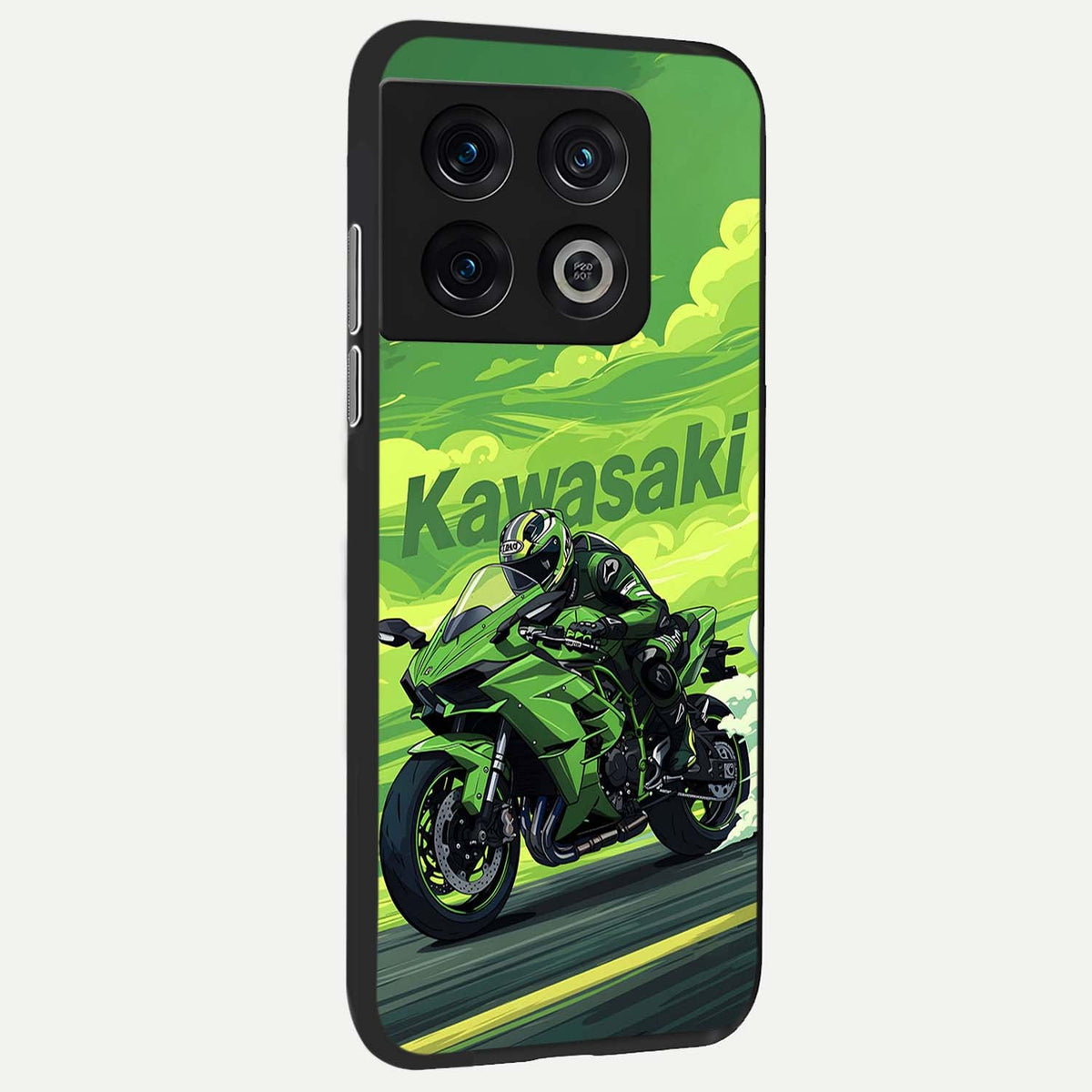  Greenery Sky back cover For OnePlus 10 Pro slim fit glass case with vibrant aesthetic design