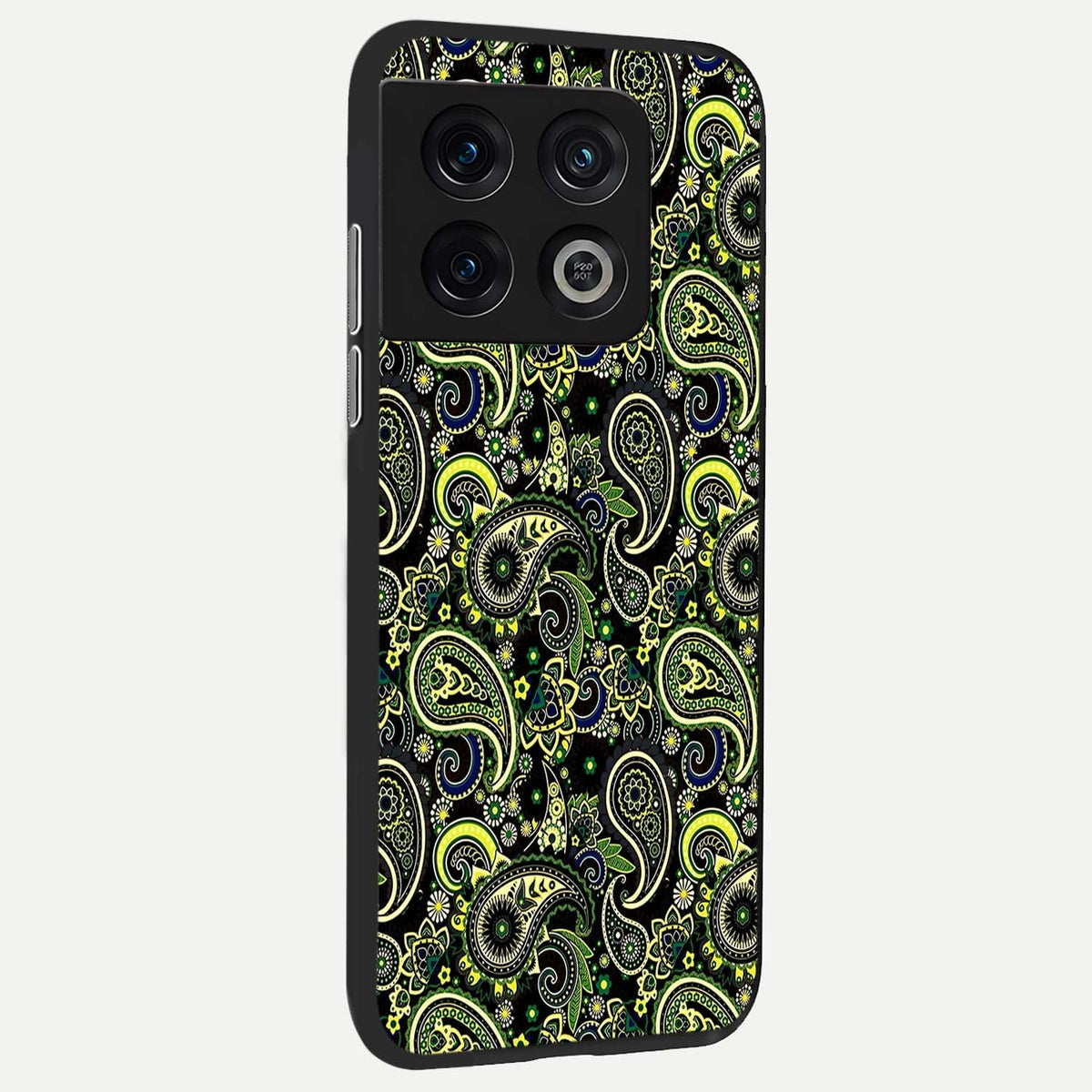  Green Lemon back cover For OnePlus 10 Pro slim fit glass case with vibrant aesthetic design
