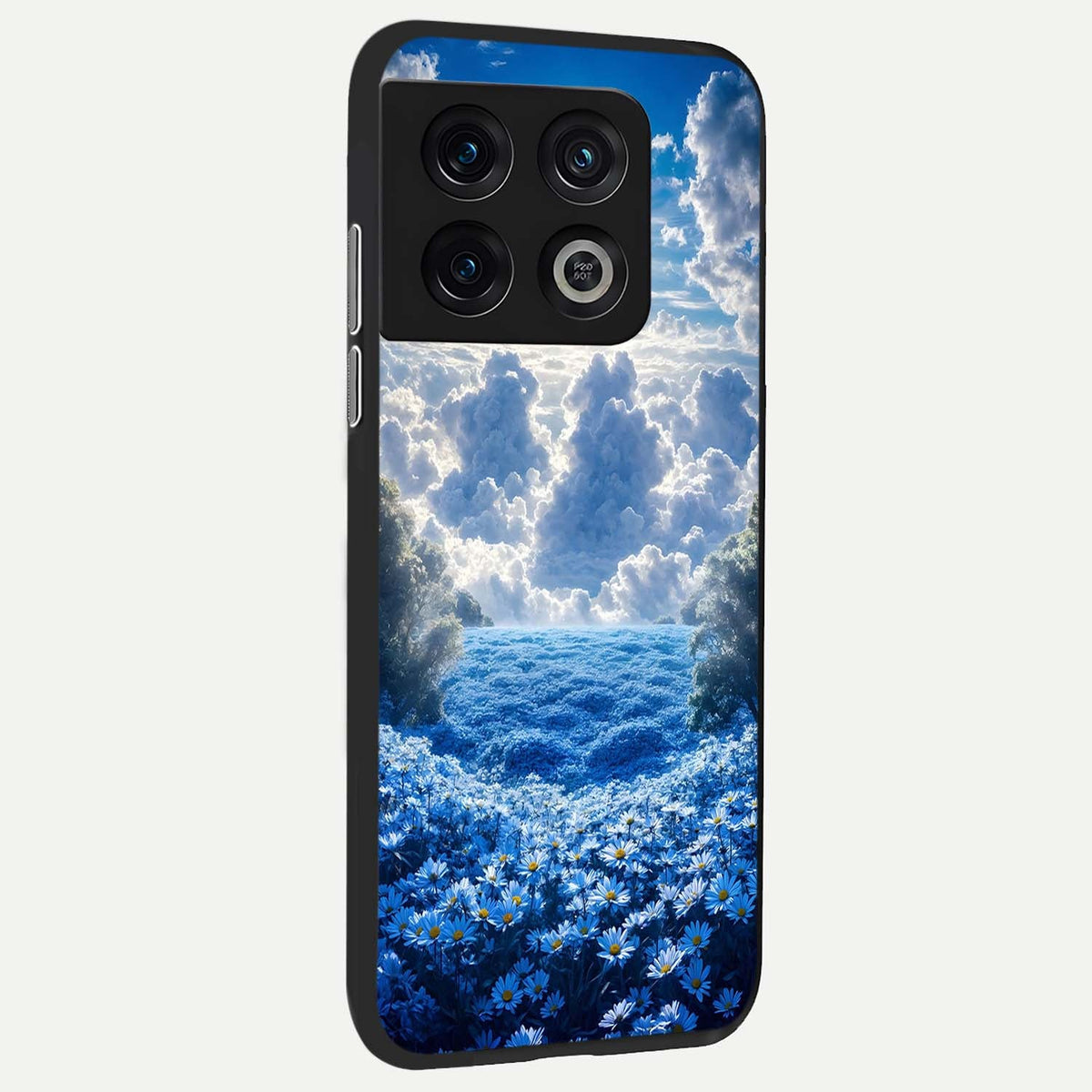  Heavenly Daisy Horizon back cover For OnePlus 10 Pro slim fit glass case with vibrant aesthetic design