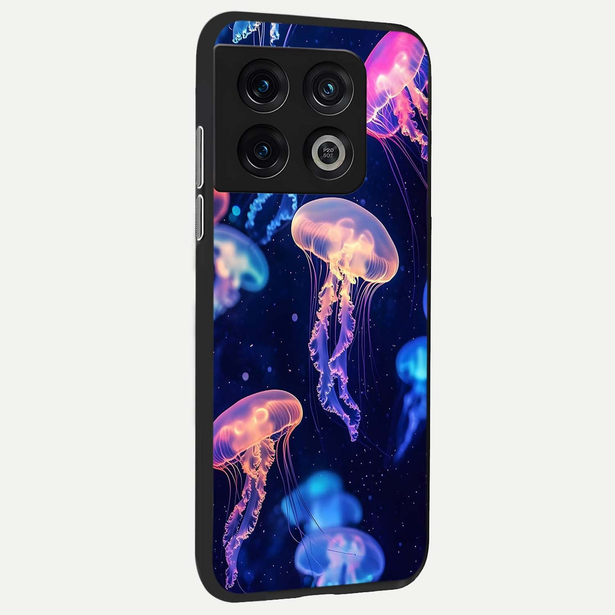  Jellyfish Pattern back cover For OnePlus 10 Pro slim fit glass case with vibrant aesthetic design