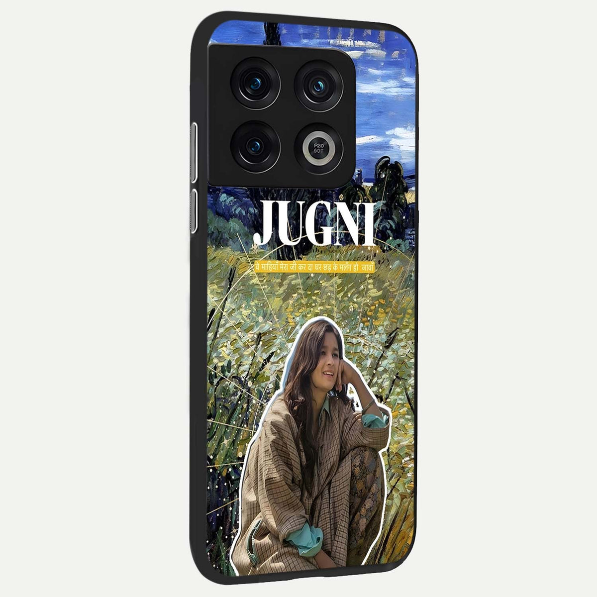  Jugni Soul Vibes back cover For OnePlus 10 Pro slim fit glass case with vibrant aesthetic design