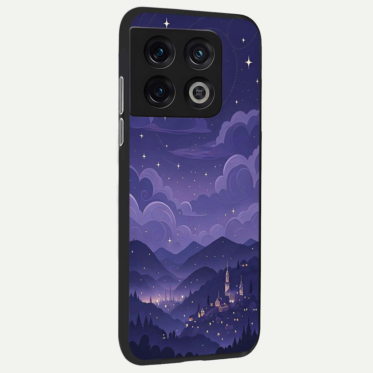  Minimal Night View back cover For OnePlus 10 Pro slim fit glass case with vibrant aesthetic design