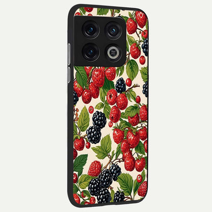  Mixed Berry Collage back cover For OnePlus 10 Pro slim fit glass case with vibrant aesthetic design