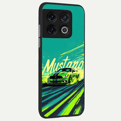  Mustang Bang back cover For OnePlus 10 Pro slim fit glass case with vibrant aesthetic design