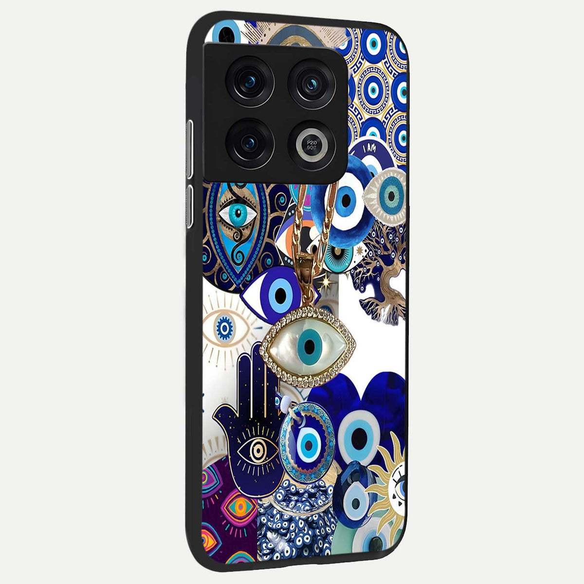 Mystic Charm Eye back cover For OnePlus 10 Pro slim fit glass case with vibrant aesthetic design