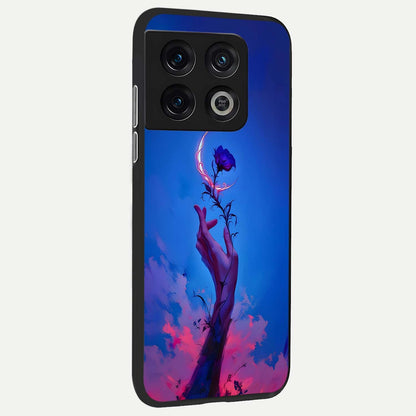  Mystic Hand back cover For OnePlus 10 Pro slim fit glass case with vibrant aesthetic design