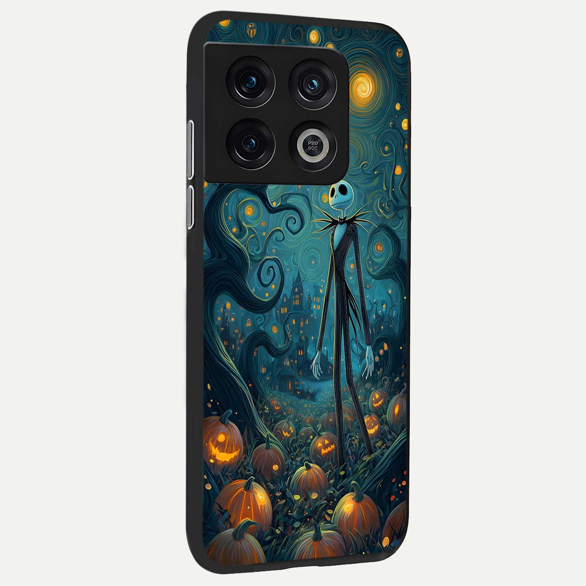  Pumpkin Moonlight Tale back cover For OnePlus 10 Pro slim fit glass case with vibrant aesthetic design