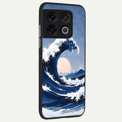  Rising Tide Power back cover For OnePlus 10 Pro slim fit glass case with vibrant aesthetic design