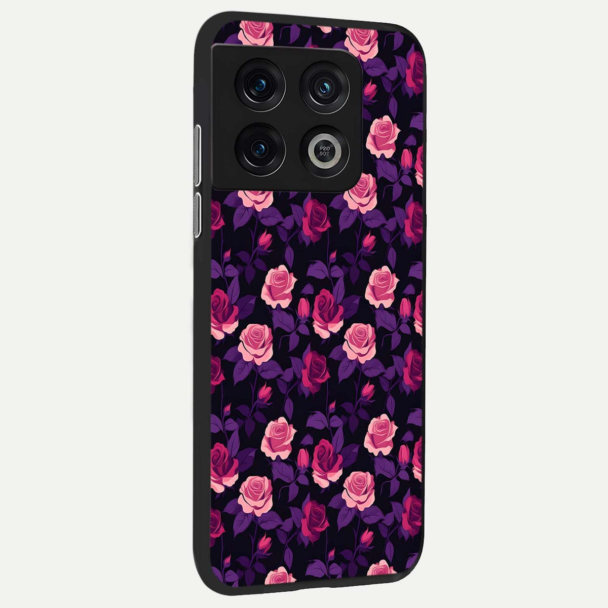  Rose Garden Twilight back cover For OnePlus 10 Pro slim fit glass case with vibrant aesthetic design