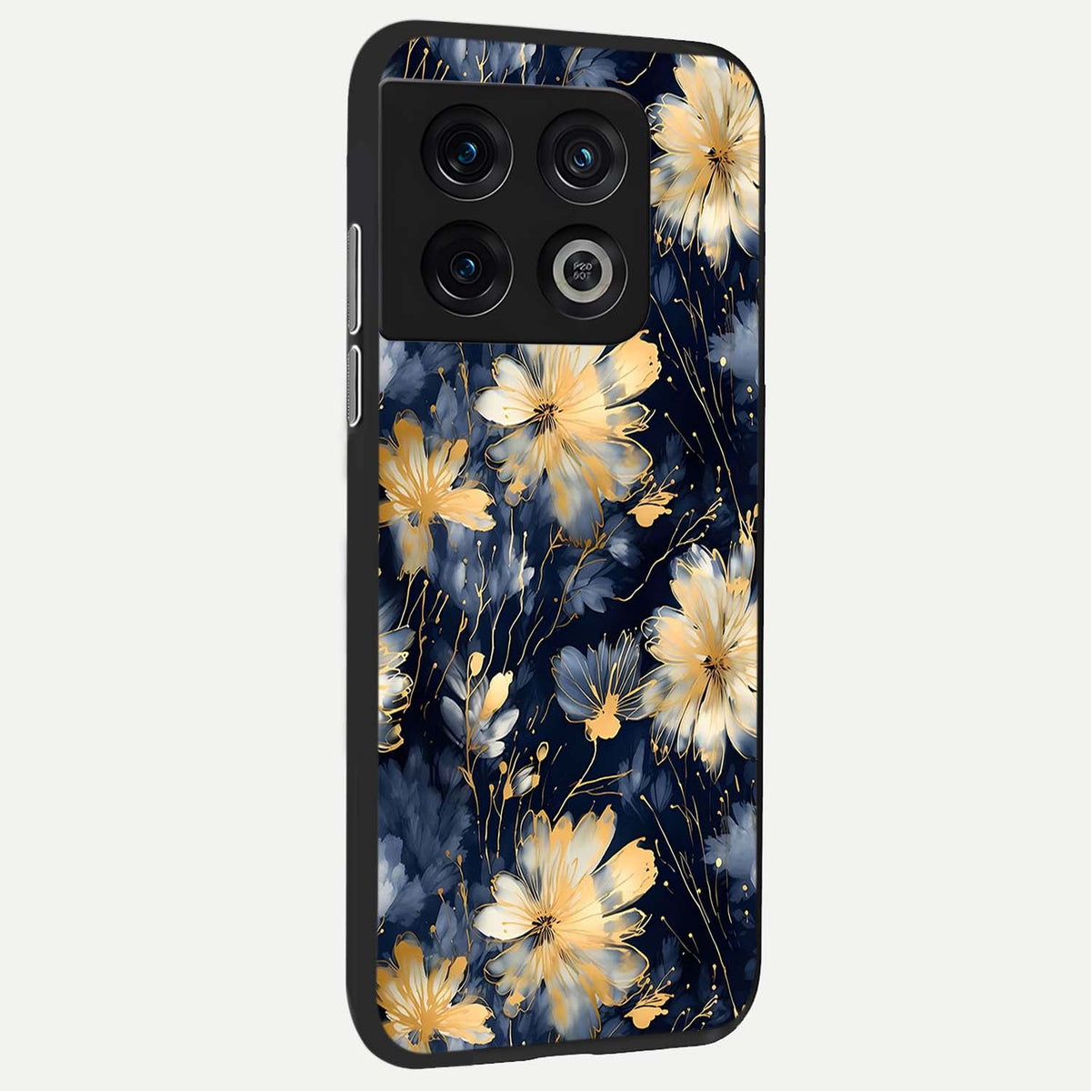  Royal Petal Dream back cover For OnePlus 10 Pro slim fit glass case with vibrant aesthetic design
