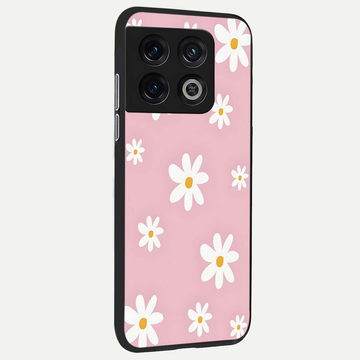  Soft Daisy Bliss back cover For OnePlus 10 Pro slim fit glass case with vibrant aesthetic design