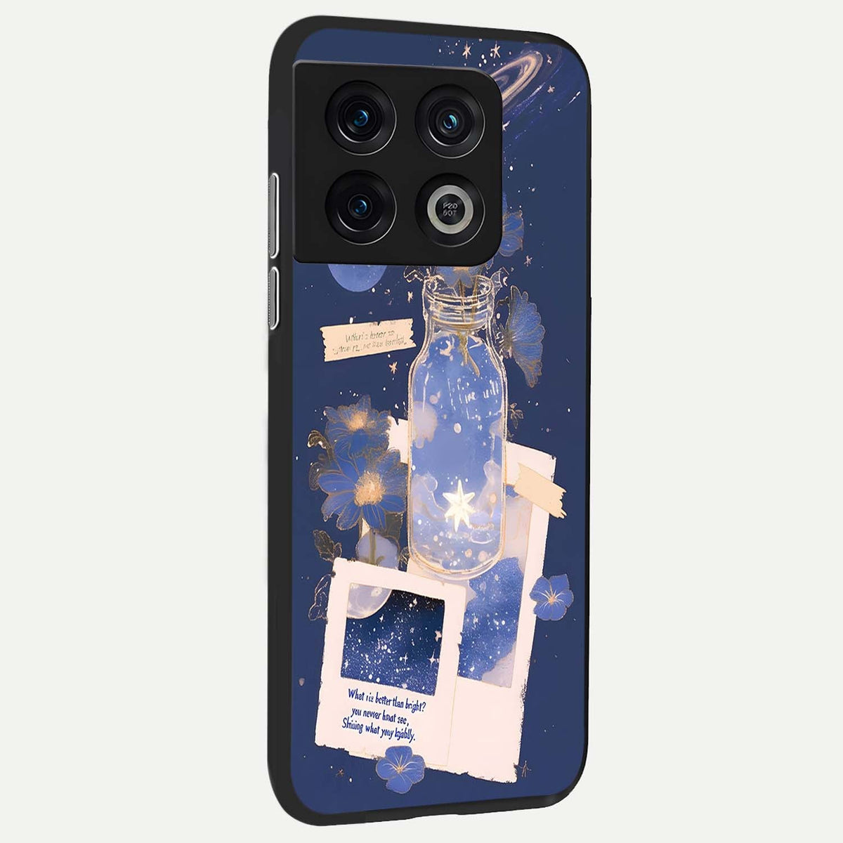  Starlit Cosmic Jar back cover For OnePlus 10 Pro slim fit glass case with vibrant aesthetic design