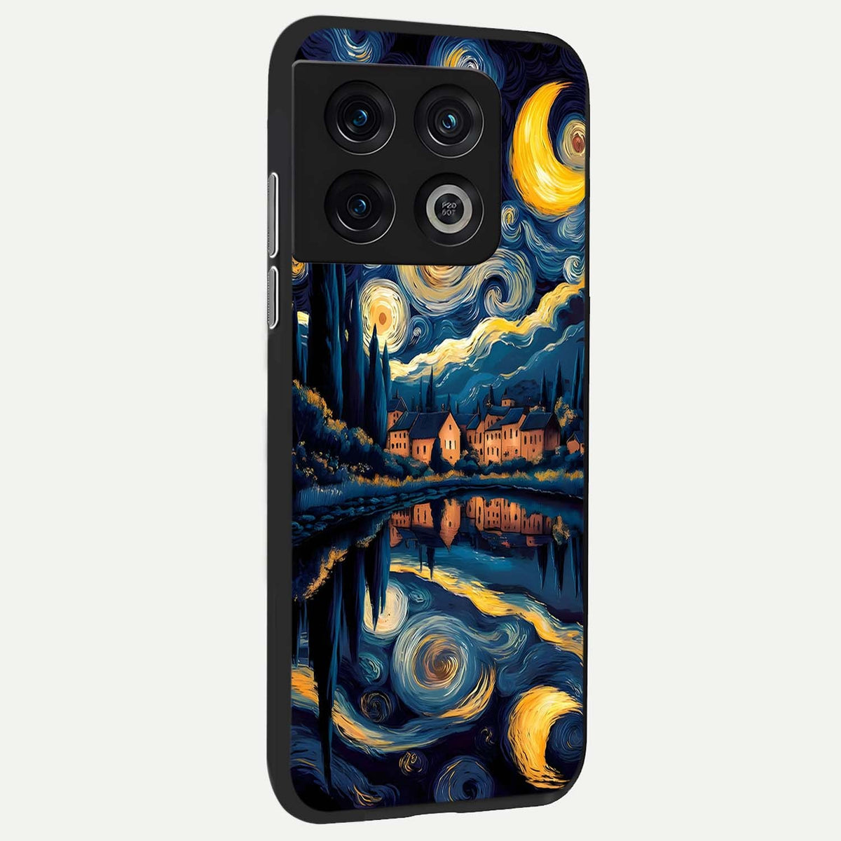  Starry Sky Serenity back cover For OnePlus 10 Pro slim fit glass case with vibrant aesthetic design