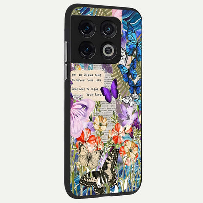  Storm Path Bloom back cover For OnePlus 10 Pro slim fit glass case with vibrant aesthetic design