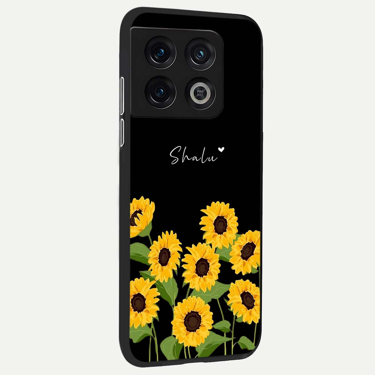 Sunflower Sky Bloom back cover For OnePlus 10 Pro slim fit glass case with vibrant aesthetic design