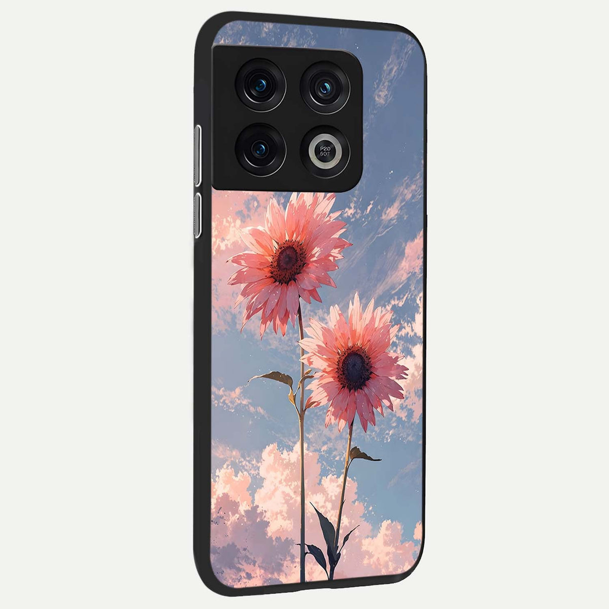  Sun Moon Balance back cover For OnePlus 10 Pro slim fit glass case with vibrant aesthetic design