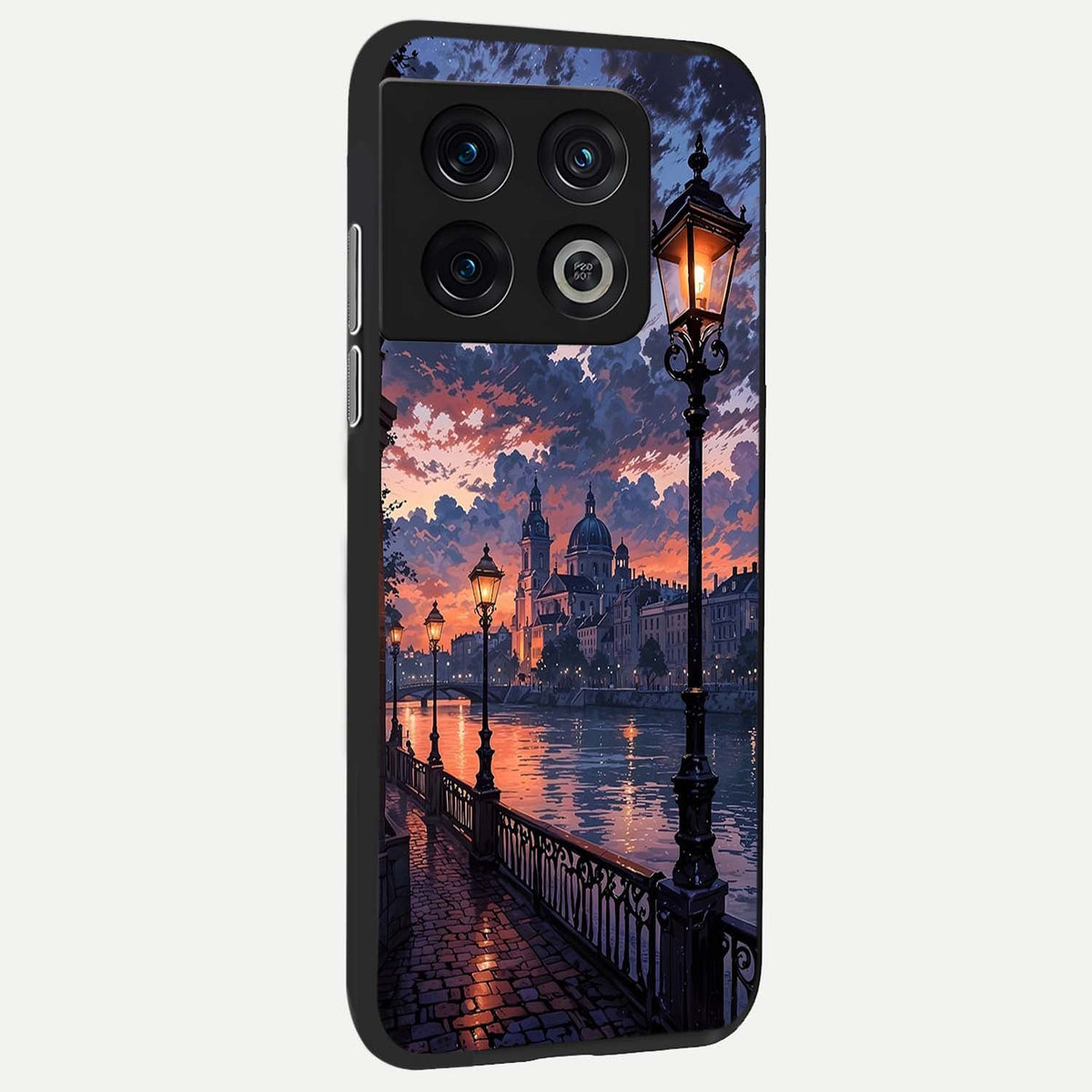  Twilight River Lights back cover For OnePlus 10 Pro slim fit glass case with vibrant aesthetic design