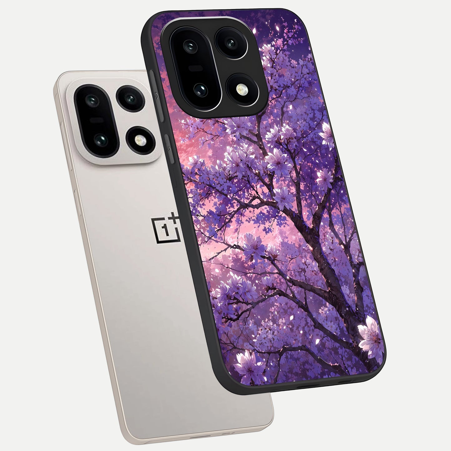  Blossom Tree phone case For Oneplus 15 showing premium glass back cover with detailed artwork