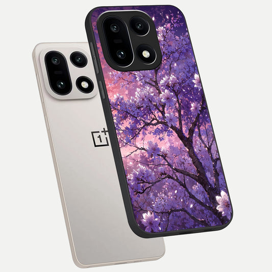  Blossom Tree phone case For Oneplus 15 showing premium glass back cover with detailed artwork