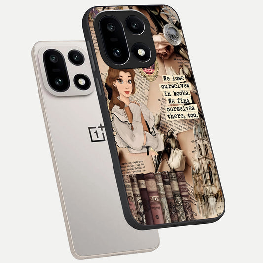  Bookish Dream World phone case For Oneplus 15 showing premium glass back cover with detailed artwork