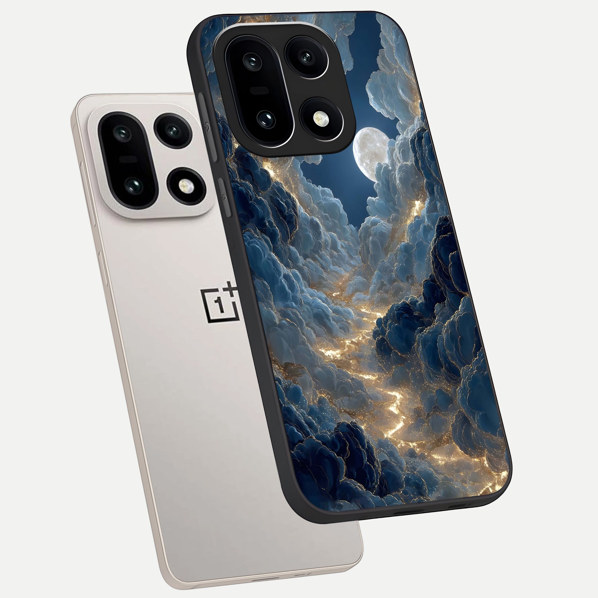  Celestial Cloud Road phone case For Oneplus 15 showing premium glass back cover with detailed artwork