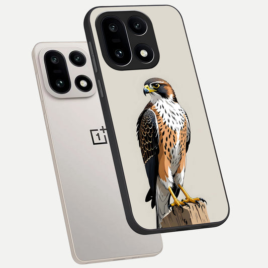  Clever Eagle phone case For Oneplus 15 showing premium glass back cover with detailed artwork