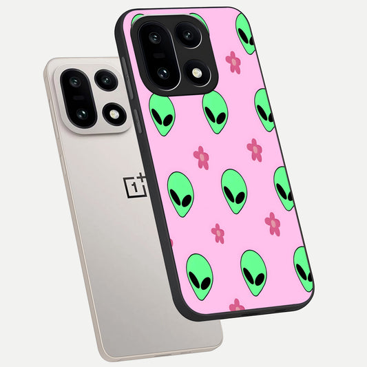  Cosmic Cute Crush phone case For Oneplus 15 showing premium glass back cover with detailed artwork