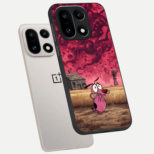  Courage Under Sky phone case For Oneplus 15 showing premium glass back cover with detailed artwork