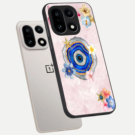  Divine Aura Bloom phone case For Oneplus 15 showing premium glass back cover with detailed artwork