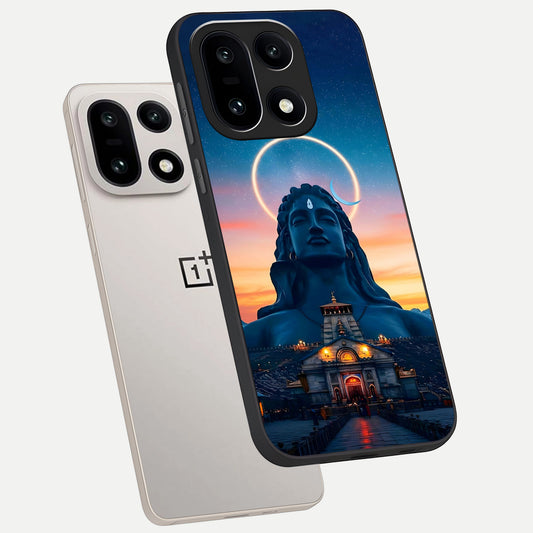  Eternal Shiva Aura phone case For Oneplus 15 showing premium glass back cover with detailed artwork