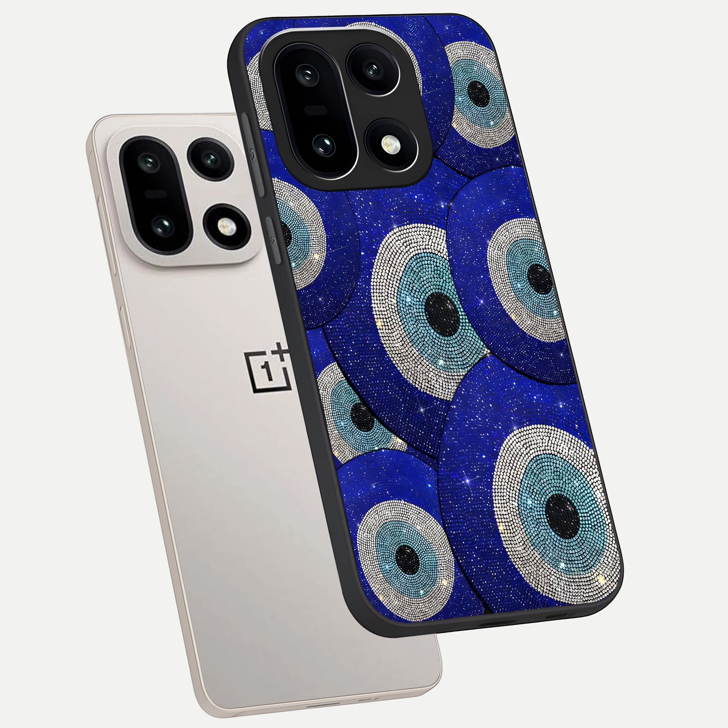  Galaxy Eye Flow phone case For Oneplus 15 showing premium glass back cover with detailed artwork