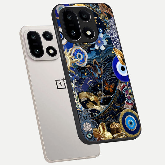  Golden Moon Magic phone case For Oneplus 15 showing premium glass back cover with detailed artwork