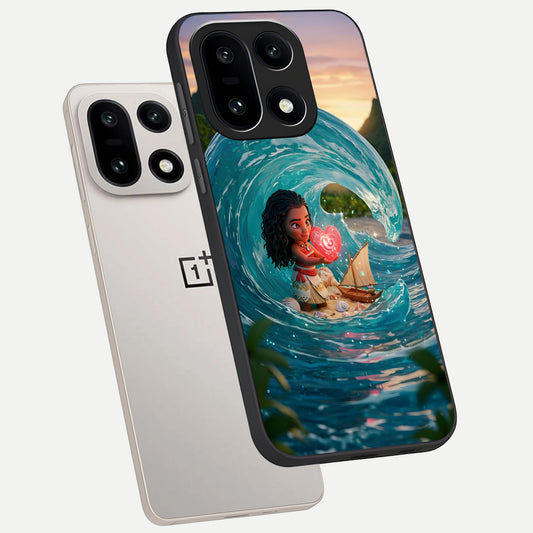  Heart of Ocean phone case For Oneplus 15 showing premium glass back cover with detailed artwork