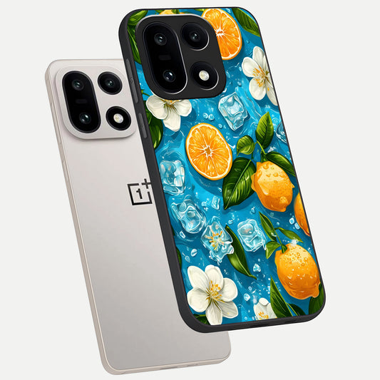  Ice Cube With Orange phone case For Oneplus 15 showing premium glass back cover with detailed artwork
