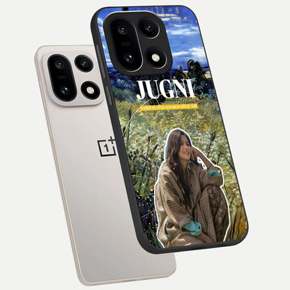  Jugni Soul Vibes phone case For Oneplus 15 showing premium glass back cover with detailed artwork