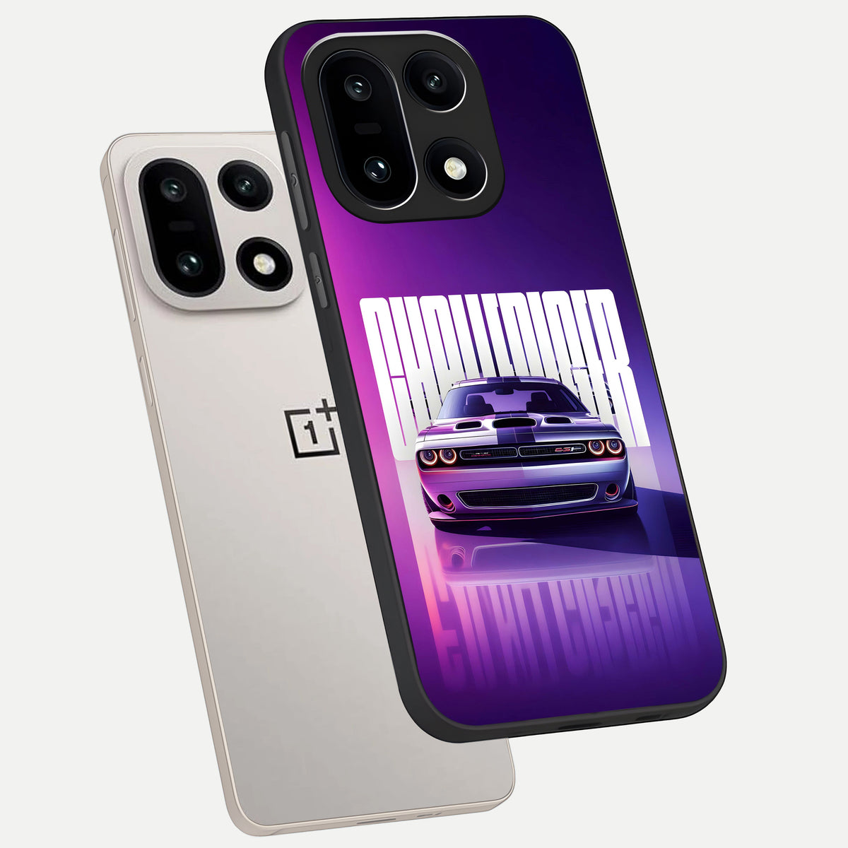  Midnight Muscle Ride phone case For Oneplus 15 showing premium glass back cover with detailed artwork