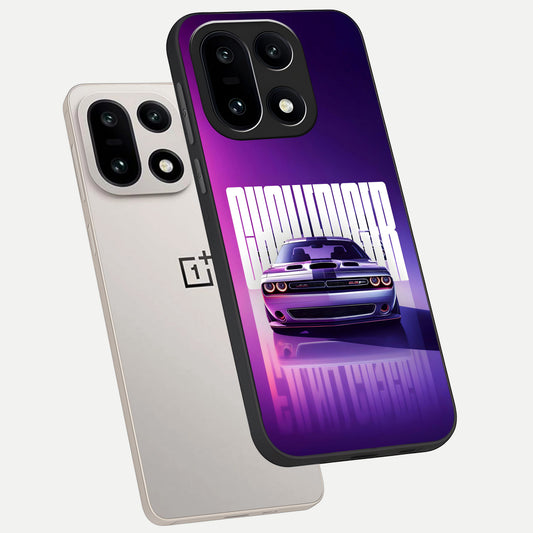  Midnight Muscle Ride phone case For Oneplus 15 showing premium glass back cover with detailed artwork