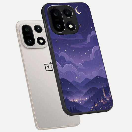  Minimal Night View phone case For Oneplus 15 showing premium glass back cover with detailed artwork